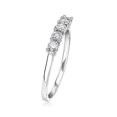 thumbnail image 7 of Ross-Simons 0.50 ct. t.w. Diamond 5-Stone Ring in 14kt White Gold, Women's, Adult, 7 of 7