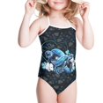 thumbnail image 3 of FOR U DESIGNS Sea Turtle Halter Swimwear for Girls Casual One Piece Bathing Suit for Swimming Class Comfy Backless Swimwear Cute Girl Summer Swimsuit Size 9-10, 3 of 6