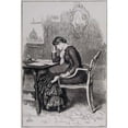 thumbnail image 3 of Sir John Everett Millais 14x18 Black Modern Framed Museum Art Print Titled - Kept in the Dark - when the Letter was Completed She Found it to Be One Which She Could Not Send (1882), 3 of 5