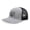Grey/Black, variant on Wisconsin WIS Hat for Men and Women - Snapback Trucker Baseball Cap (Black Flatbill)