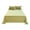 Green, variant on Solid Sky Blue 3-Piece Bed Sheet Set with One Flat Sheet and Two Pillowcases, Soft Polyester Bedding for Bedroom and Guest Room