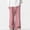 Pink, variant on FDGIU Trousers Plus Velvet Men Leisure Solid Color Button Elastic Waist Draw Rope Full Length Pants Heavyweight Fleece Cargo Pants