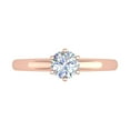 thumbnail image 3 of 1/2 Carat 6-Prong Set Diamond Solitaire Engagement Ring in 10K Rose Gold (Ring Size 4), 3 of 4