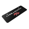 thumbnail image 3 of Dodge Challenger R/T 3D Logo 12" x 4.25" European Look Black Half-Size Stainless Steel License Plate, 3 of 5