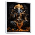 thumbnail image 2 of Designart "Ganesha s Divine Presence in Hinduism II" Hinduisim Floater Framed Canvas Print, 2 of 7