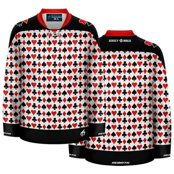 Poker Night Ugly Sweater Hockey Jersey