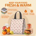 thumbnail image 5 of Pioneer Flower Floral Print Pattern Insulated Lunch Bag for Women Men, Large Portable Soft Cooler Tote, Thermal Food Storage Bag with Pearl Cotton, 8.66L, 8.75"x5.75"x9.5", 5 of 6
