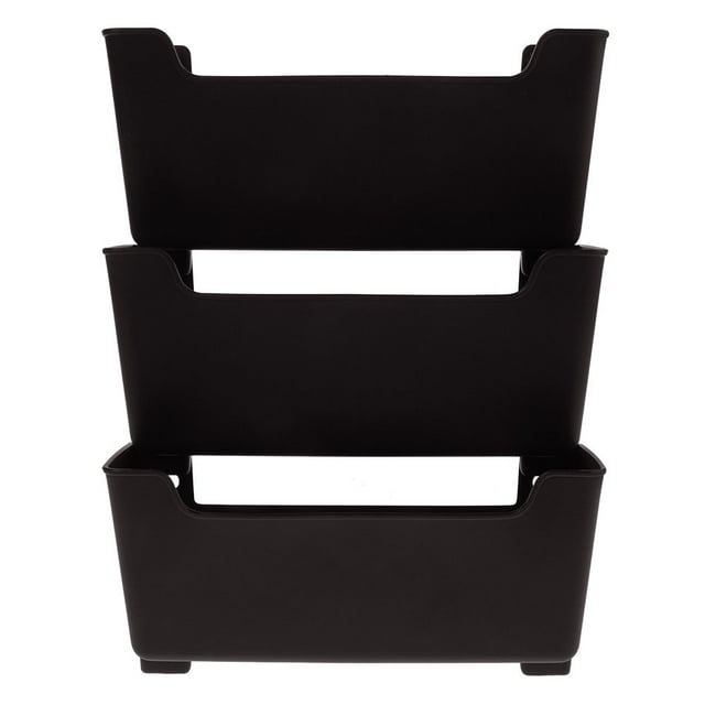 EASTIN adhesive mail holder 1 Set of Wall-Mounted Organizer File Document Holder Booklet Display Container Wall Hanging File Holder Plastic Wall Organizer Rack for Files 8.66”X4.53”X2.95”