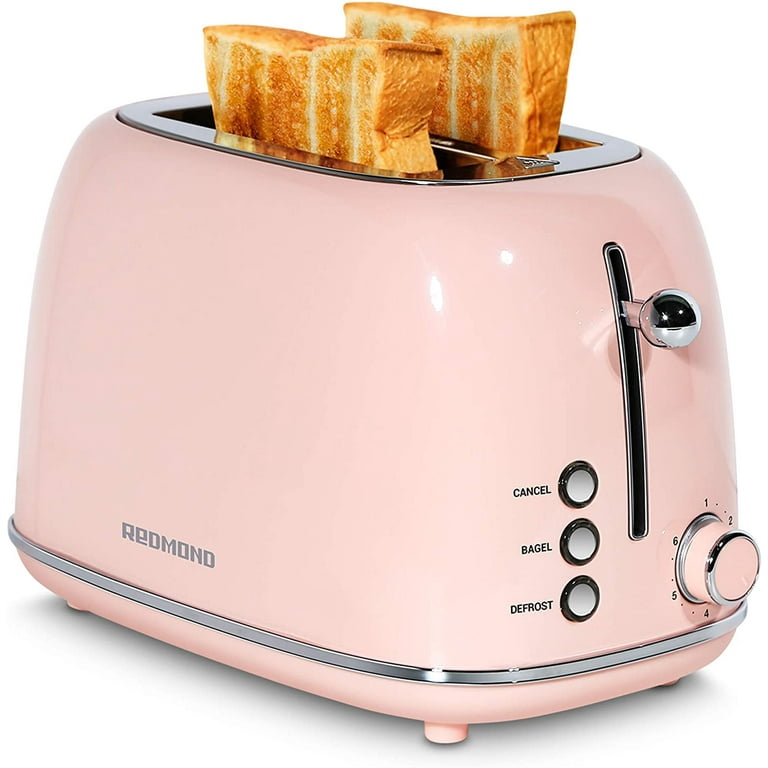 Pink Toaster, REDMOND Toaster 2 Slice with LED Touch Screen 6
