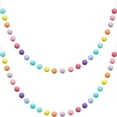 thumbnail image 3 of Guirnalda de bolas de fieltro de lana con pompones de colores, 2 metros de largo, 24 bolas para carnaval, Pascua, Halloween, Acción de Gracias, Navidad, pared (colores del arco iris, 3 piezas), 3 of 7