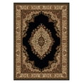 thumbnail image 3 of Radici Usa Como Area Rug 1595 Black Italian Bordered 9' 10" x 12' 10" Rectangle, 3 of 3