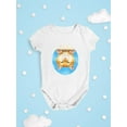 thumbnail image 3 of Upside Down Cat Bodysuit Infant -Kayomi Harai Designs,  6 Months, 3 of 4