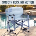 thumbnail image 2 of Timber Ridge TEGO™ FlowMotion™ Rocking Camping Chair, Folding Outdoor Rocker with Cup Holder, Coastal Mist, 2 of 7