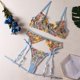 thumbnail image 3 of Zhuge Conjuntos de Lencería, Ligueros para Mujer Sexy Tanga, para Uso Íntimo, Talla L, Color Azul celeste, 3 of 5