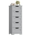 thumbnail image 4 of Homfa Modern Bathroom Cabinet, Free Standing Storage Cabinet with 5 Drawers Organizer Unit for Living Room Bedroom, Grey, 4 of 7