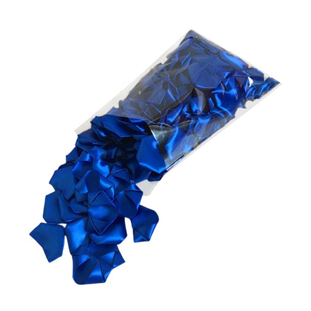 234 pétalos de rosa de cinta de satén prefabricados para manualidades de costura DIY, semiacabados, decorativos Azul