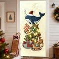thumbnail image 5 of Antqov Christmas Door Cover 35x71" Front Door Banners Xmas Party Backdrop Photography Background Decoration Banners for Indoor Outdoor Winter Holiday Party Home Decorations, 5 of 6