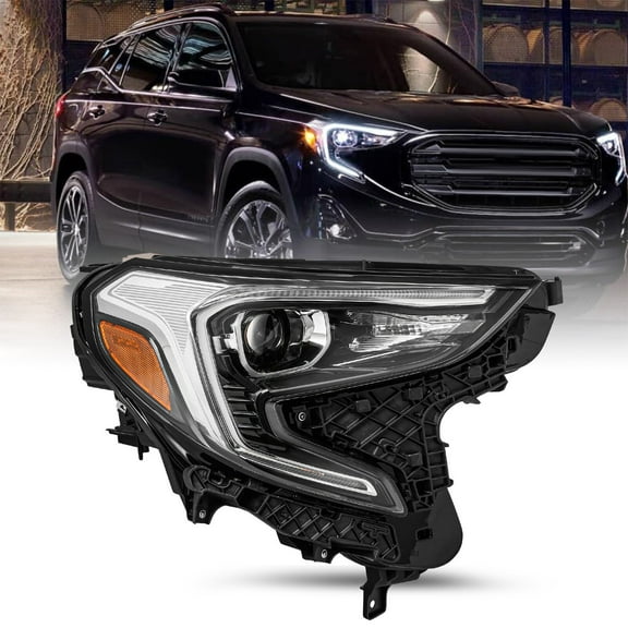 For 2018-2021 GMC Terrain Xenon HID Factory Headlight w/ LED Headlamp Right Side