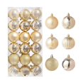 thumbnail image 2 of Adornos de bolas para árbol de Navidad, 36 bolas para árbol de Navidad, 6 diseños, adornos decorativos irrompibles para árbol de Navidad, 2 of 5