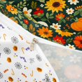 thumbnail image 4 of Homewish Autumn Cottage Halloween Ghost Twin Duvet Cover,Sunflower Mixed Floral Pattern Twin Bedding,Forest Green Orange,Halloween Reversible,2-Piece,1 Duvet Cover and 1 Pillowcase, 4 of 6