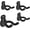 Metal 4 Pack, variant on Guitar Wall Mount Hanger Metal 4 Pack, Guitar Wall Hangers Hooks Holder Stand Display with Screws - Easy to Install - Fits Guitars, Bass, Mandolin, Banjo