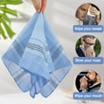 thumbnail image 4 of BKSDUEH Men's Soft Cotton Handkerchiefs, 12Pcs Classic Plaid Hankies, Vintage Pocket Square, 4 of 8