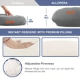thumbnail image 5 of 43in.x 67in. G-Shape Pregnancy Pillows, Full Body Maternity Pillows with Removable Cover for Expecting Moms, Crystal Velvet Purple, 5 of 5