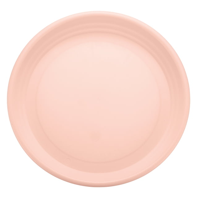 Plato de goteo redondo de plástico Uxcell de 9.5" para macetas, rosa