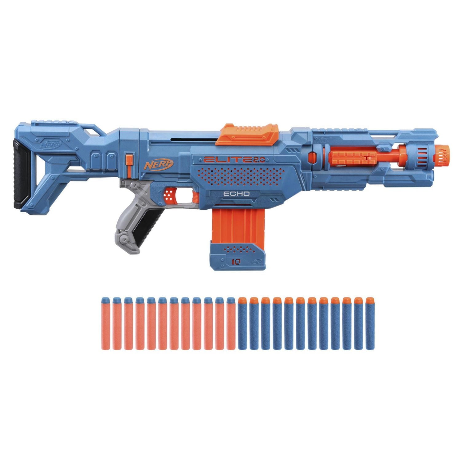 Nerf Elite 2.0 Echo CS-10 Blaster, 24 Nerf Elite Darts, 10-Dart