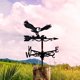 thumbnail image 4 of Veleta de viento de águila Veleta de metal Indicador de dirección del viento de hierro | Decoración de patio granero de jardín de techo al aire libre | Antioxidante mate | 13x7.9 pulgadas | Fácil de, 4 of 7
