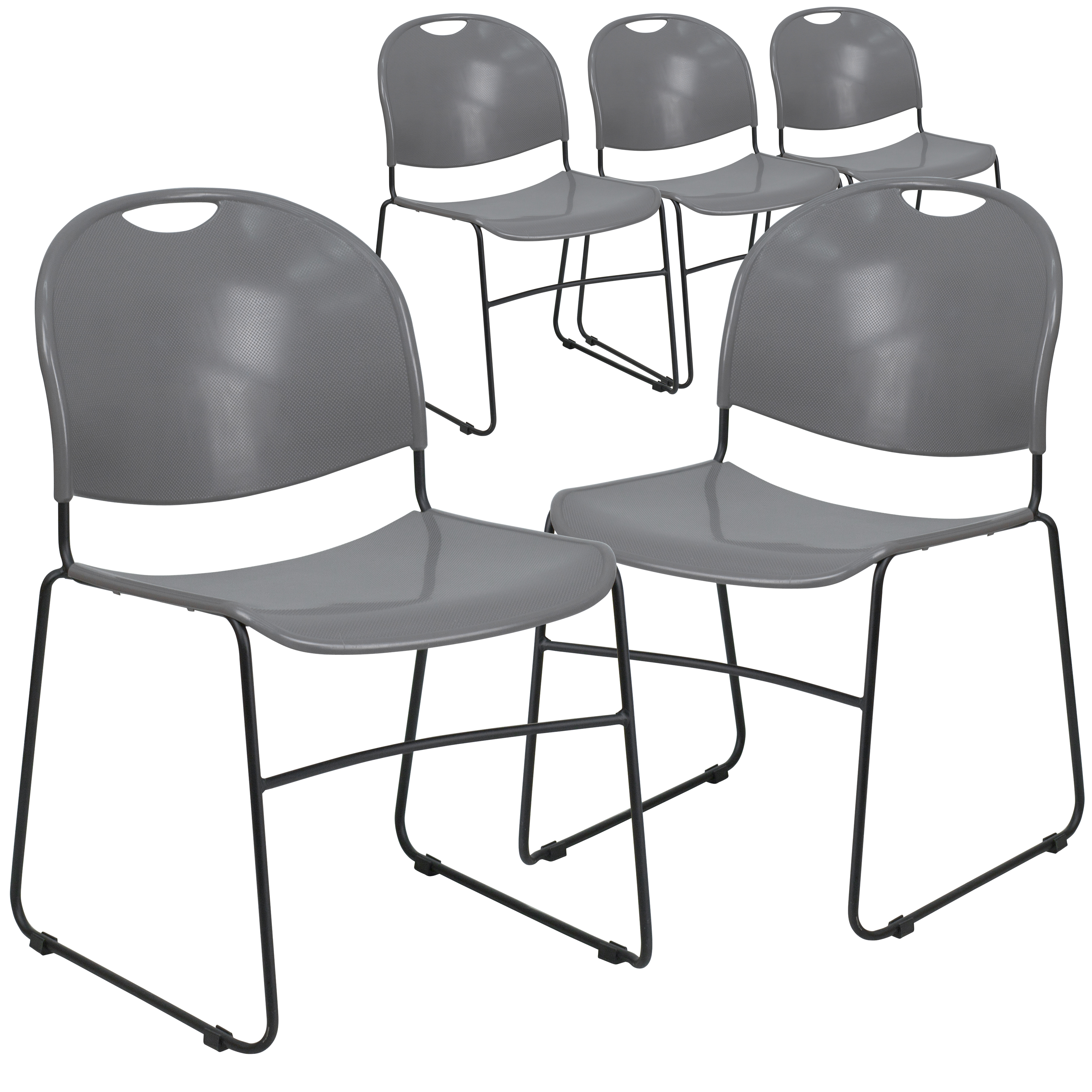 Flash Furniture 5Pack HERCULES Series 880 lb Capacity Ultra Compact