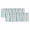 Turquoise, variant on 2 Panels Light Blue Grey Stripe Valance for Windows, Modern Farmhouse Vertical Striped Light Filtering Kitchen Curtains, Rod Pocket Window Treatment Curtain Valances for Living Room Bedroom, 42"x12"