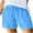 Blue, variant on Summer Shorts for Women Plus Size Beach Drawstring Pockets Loose Cute Vacation Trendy Casual Shorts White XL