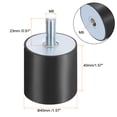 thumbnail image 2 of 4 Pack M8x23mm Thread Studs Rubber Shock 40x40mm Male Female 4 Pack M8 Lock Nuts, 2 of 6