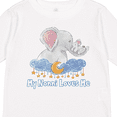 thumbnail image 4 of Inktastic My Nonni Loves Me Cute Elephants Clouds Moon and Stars Boys or Girls Long Sleeve Toddler T-Shirt, 4 of 5