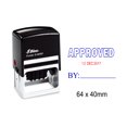 thumbnail image 1 of Self Inking Shiny Date Stamp With Approved By Text Office Stationery Rubber Stamper S-829D, 1 of 1