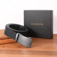 thumbnail image 6 of Sendefn Men's Leather Belt Automatic Ratchet Buckle Slide Belt for Dress Casual Trim to Fit with Gift Box, 6 of 6