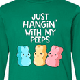 thumbnail image 4 of Inktastic Easter Hangin' with My Peeps Long Sleeve Youth T-Shirt, 4 of 5