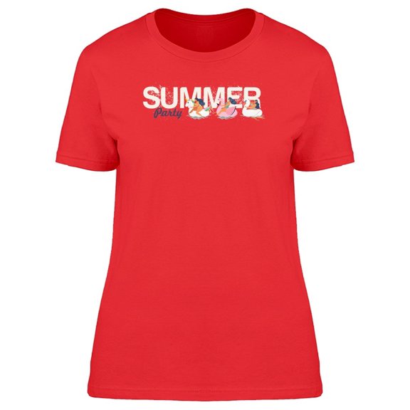 Summer Party Floating Animals Tee Women's -Image by Shutterstock