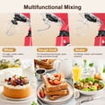 thumbnail image 5 of CUOCCO PRO 1000W Stand Mixer - Electric Stand Mixer with 5.5Qt Bowl, 11 Speeds, Dough Hook & Whisk & Beater, Tilt-Head, Dishwasher Safe, Suction Base, Red, 5 of 10
