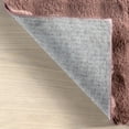 thumbnail image 3 of nuLOOM Jeni SuperiorWash Solid Faux Rabbit Machine Washable Area Rug, 3' 9" x 6', Jeni Burgundy, 3 of 10