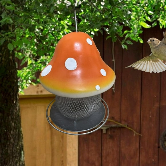 Comedero solar para pájaros con forma de , para exteriores, para atraer aves, comedero para pájaros y silvestres, dispensador de comida