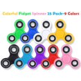 thumbnail image 3 of Scione Fidget Spinners Paquete de 25 regalos de fiesta de cumpleaños para adultos y niños Premio para el aula Favores de fiesta de Navidad para niños Alivio del estrés Ansiedad TDAH Fidgets Toy Finger, 3 of 9