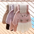 thumbnail image 3 of Kids Winter Gloves, Knit Gloves Cold weather, Children Warm Touchscreen Gloves, Toddler Gloves Teen Girls Boys, 3 of 8