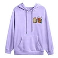 thumbnail image 4 of MHFRRA Sudadera con Capucha y Estampado Gráfico, Informal, Suave y Cómoda, para Uso Diario Gris, 4 of 5