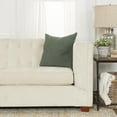 thumbnail image 3 of Rizzy Home Cotton Nubby Solid Olive Green 20"X20" Pillow Cover 2 Pack, 3 of 5