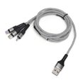 thumbnail image 3 of Cable USB, 3 en 1 cable de cargador USB Cable USB de carga rápida Valor inmejorable, 3 of 8