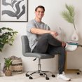 thumbnail image 2 of Ergonomic Leather Chair for Office or Waiting Room (4-Piece Set), 2 of 8