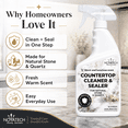 thumbnail image 6 of NOYATECH Countertop Cleaner & Sealer – 32 oz | Cleans & Protects Granite, Marble, Quartz & More | USDA Bio-Based, Streak-Free, Non-Toxic, Food-Safe, 6 of 8