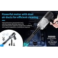 thumbnail image 2 of DMDUOU Car Vacuum Cleaner, Cordless Rechargeable Mini Handheld Bug Vacuum with Powerful Suction Lightweight Quick， Wireless, Handheld 2 In 1, For Car And Home, With Multiple Brush Heads Black, 2 of 7